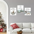 thumbnail image 6 of Winter Christmas Canvas Wall Art:Christmas Tree Forest Pictures Nature Painting Reindeer Prints Snowy Scene Xmas Holiday Decorations Rustic Barn Farmhouse Christmas Wall Decor(Set of 3,12x15 Inch), 6 of 6