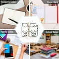 thumbnail image 6 of FORMRS 1-Subject Spiral Notebook 8" x 5" College Ruled 60 Refillable Sheet A5 Hard Cover, 2 Pack, White Chubby Cat, 6 of 7