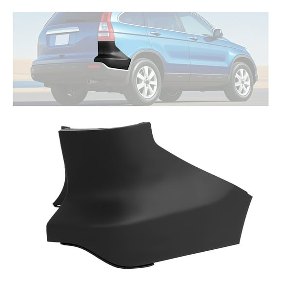 KOJEM Rear Right Bumper End Cap Compatible with 2007-2009 Honda CRV Replacement for 04718SWAA90ZZ HO1116100 Bumper End Cover Plastic(PP) Painted Matte Black
