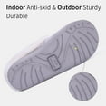 thumbnail image 6 of Litfun Fuzzy Slippers for Women Chenille Knit Fleece Slippers Memory Foam House Shoes, Grey, Size 8-9, 6 of 8