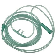 5pk Adult Oxygen Cannula w/Tabbed Nose Piece, Soft Straight Prongs & 6.5Ft Crush Resistant Tubing