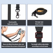 Lanyard Neck Strap for DJI RC/RC 2/ RC PRO Controller, Adjustable Lanyard/Leash for DJI Mini 5 Pro/4 Pro/Air 3/Mini 3/Mini 3 pro/Mavic 3 pro Remote Controller Accessories(Black)