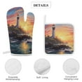 thumbnail image 4 of Ocean Lighthouse Insulated Gloves And Pot Mats (four Piece Set), 4 of 6