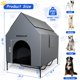 thumbnail image 2 of Caseta para perros Nidouillet 48, grande, para uso exterior e interior, resistente a la intemperie, 2 of 7