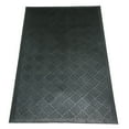 thumbnail image 2 of Rubber-Cal "Dura-Scraper Checkered" Commercial Entrance Mat - 3/8 in x 3 ft x 4 ft - Black Rubber Doormats, 2 of 6