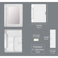 thumbnail image 2 of Botiquín Gabinete para Baño Plásticos Beta con Espejo - 52x42 cm Color Blanco - Organizador de Pared Resistente a Humedad, 2 of 6