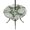 Green, Olive, Cream, variant on Round Outdoor Tablecloth with Umbrella Hole and Zipper, Dark Green Coastal Tablecloth with Elastic Waterproof, Conch Nautical Summer Starfish Shell Coral Patio Table Covers for 55" - 60" Pool Tables