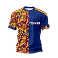 thumbnail image 3 of Mens Soccer Shirt Colombia Raglan Tops Short Sleeve Performance Crewneck Tee for Graphic Fit for Training Sports Fan Casual Tops Tee L, 3 of 3