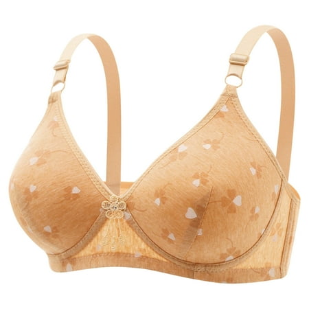 

SELONE 2023 Bras for Women Push Up No Underwire Plus Size Everyday for Sagging Breasts Breathable Lightly Thin Large Size Gathered Non Steel Daily Everyday Bras for Women Sports Bras for Women Gold L