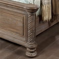 thumbnail image 4 of Furniture of America Racha Transitional Wood Tufted Queen Bed in Natural Tone, 4 of 4