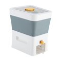 thumbnail image 2 of Dispensador de cereales, almacenamiento de arroz con taza medidora y tapa, almacenamiento de alimentos gris, 2 of 3