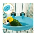 thumbnail image 3 of Mini Bañera De Plástico Para Pájaros Con Espejo azul, 3 of 4