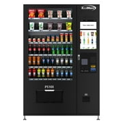 Refrigerated Snack and Drink Vending Machine with 60 Slots and 22 Inch Touch Screen with Bill Acceptor in Black (KM-VMRT-50-B)