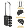 thumbnail image 3 of Jinsinto 3pcs Resettable Combination Lock 4 Digit Long Shackle Combination Padlock, 3 of 5