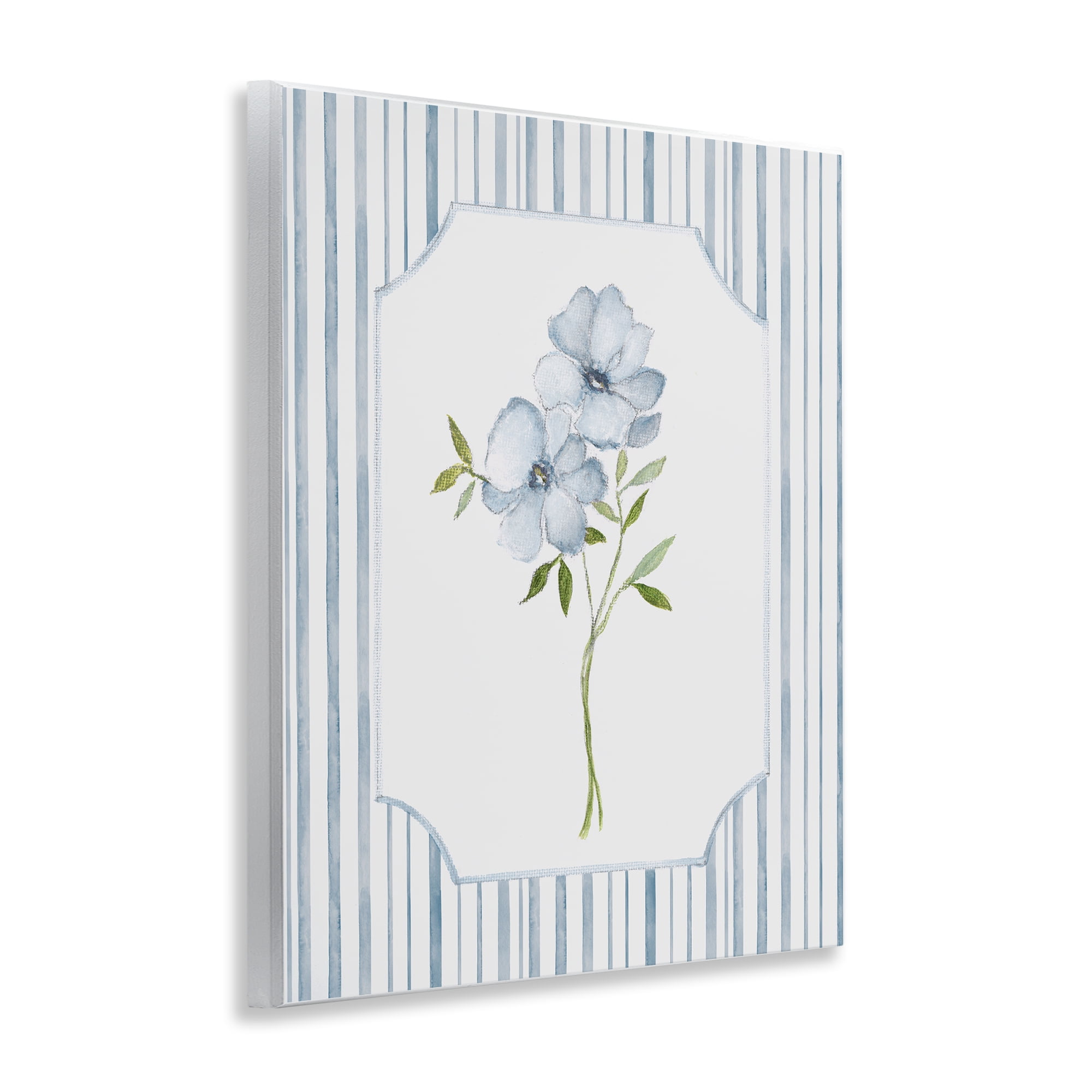 Stupell Industries Blooms And Stripes Wall Plaque Art, design by Tava Studios