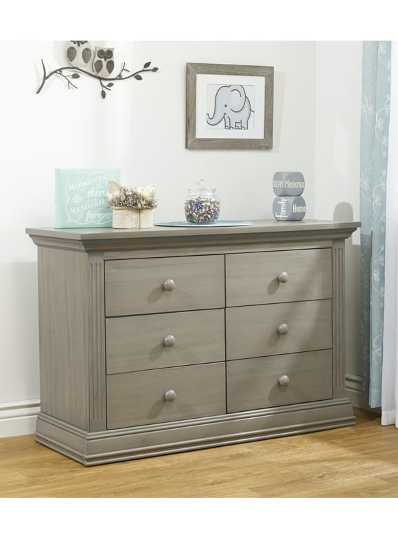Sorelle Furniture Paxton Double Dresser, Heritage Gray