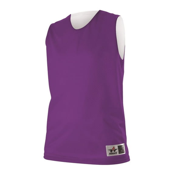 Alleson Athletic 560RW Women's Reversible Mesh Tank - Purple White
