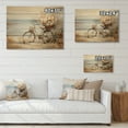 thumbnail image 4 of Designart "Bicycle Calm Pedaling III" Transportation Print on Natural Pine Wood, 4 of 5