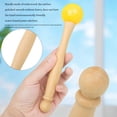 thumbnail image 4 of Eigraketly Cuenco de cristal de madera, palo para golpear, accesorios musicales de percusión, cuencos de música, mazo, baqueta profesional para Type3 NO3, 4 of 6