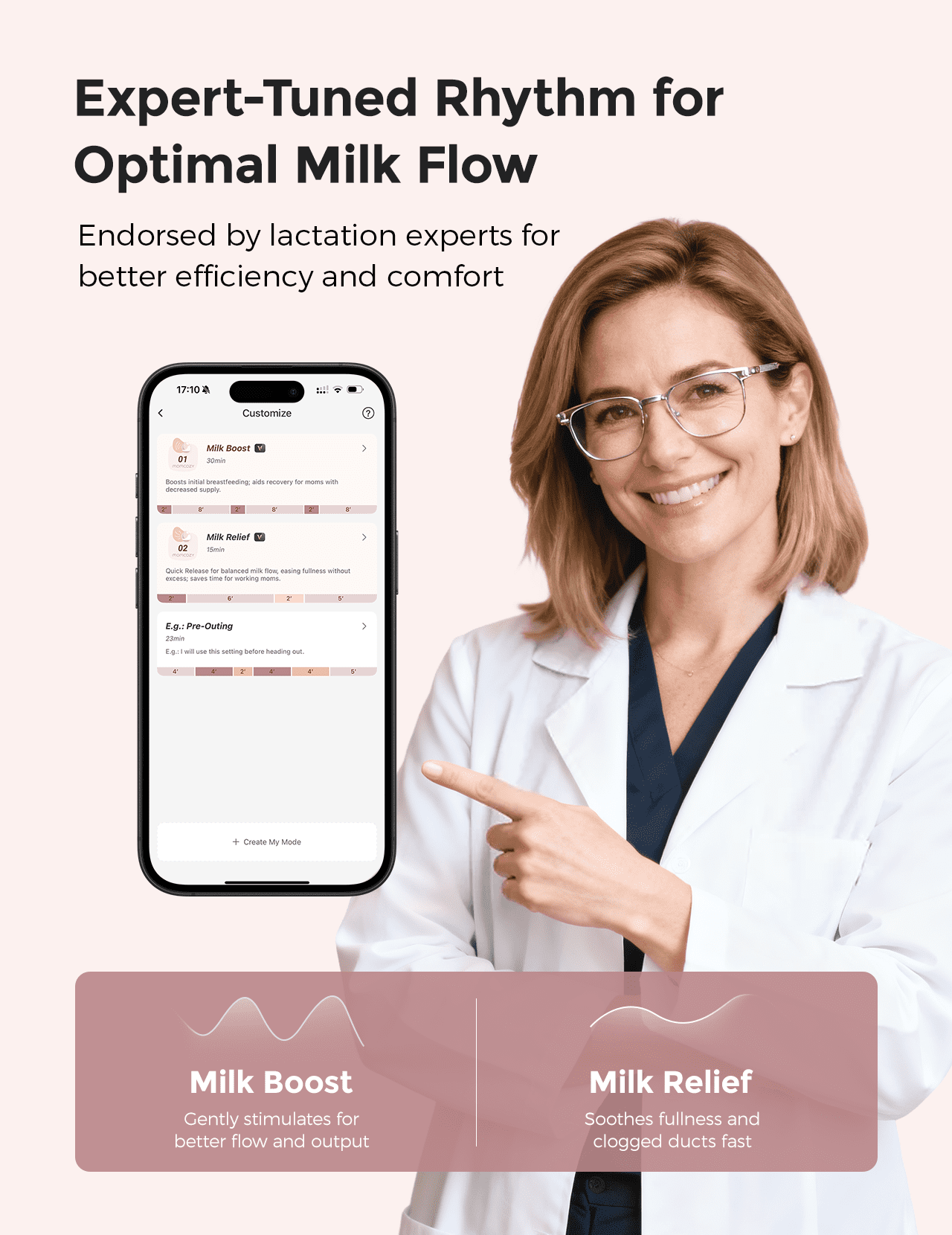 Momcozy Air 1 Hands-Free Wearable Breast Pump with Wireless Charging Case, App Control, Auto Mode, Full-Milk Alert & Transparent Top for Easy Nipple Alignment, Ultra-Slim Portable Design