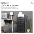 thumbnail image 4 of Vinsetto Mobile Filing Cabinet with Drawers File Cabinet with Wheels Black, 4 of 10