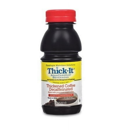 Thick-It Clear Advantage Thickened Decaf Beverage Coffee Nectar Consistency 8 oz Bottle 24 Ct