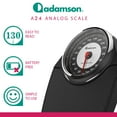 thumbnail image 2 of Adamson A24 Scale for Body Weight - Up to 350 LB, Anti-Skid Rubber Surface, Extra Large Numbers - High Precision Bathroom Scale Analog, 2 of 7