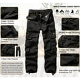 thumbnail image 3 of Men's Relaxed Fit Camo Cotton Cargo Pants with Multi Pockets Outdoor Causal Work Pants 32, 3 of 5