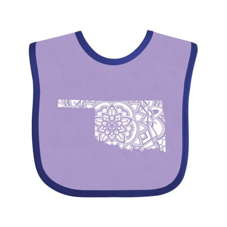 

Inktastic Oklahoma Silhouette Mandala Gift Baby Boy or Baby Girl Bib