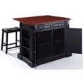 thumbnail image 4 of Crosley Coventry Drop Leaf Kitchen Island with Saddle Stools in Black, 4 of 10