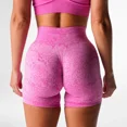 thumbnail image 2 of NVGTN Leggings transpirables sin costuras, pantalones cortos de yoga a la cadera con estampado de melocotón, ropa deportiva para correr, fitness, yoga, pantalones de tres cuartos para mujer, 2 of 5