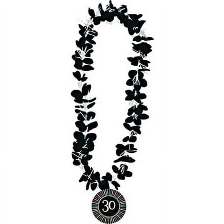 30th Birthday Party Fabric Flower Lei