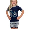 thumbnail image 2 of LazyOne Short-Sleeve Summer Pajama Sets for Girls and Boys, Unisex, Two Tired, 2 of 7