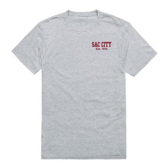 Sacramento City College Panthers Practice T-Shirt, Heather Grey - Large