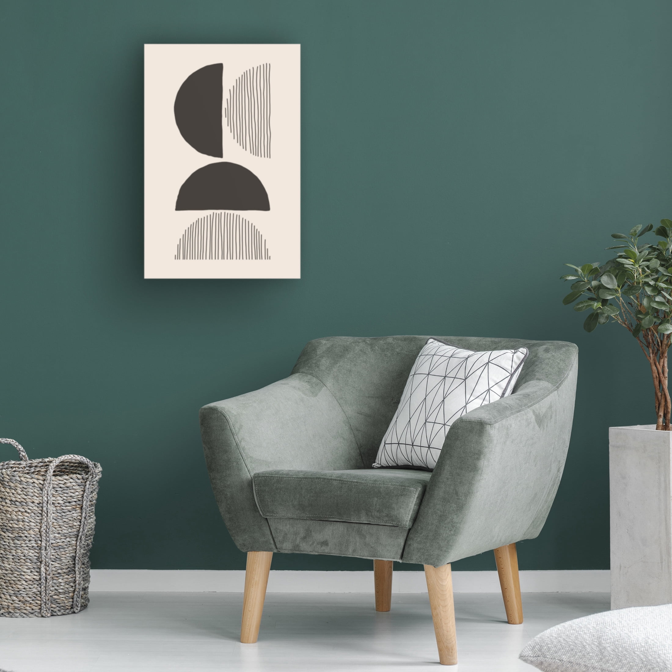 Trademark Fine Art jay stanley Circles and Lines 4 Canvas Wall Art