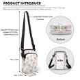 thumbnail image 6 of HELLHERO Dog Pattern Adjustable Crossbody Bag with Double-layer Small Crossbody Purse Stylish Polyester, 6 of 7