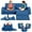 Blue, variant on PORKISS 11 PCS Kids Sofa Couch, Foam Modular Kids Play Couch for Boys Girls, Creativing Toddler Sofa Couch for Aged 2+, Modern Floor Couch for Playroom, Bedroom,Gifts, Pink/White