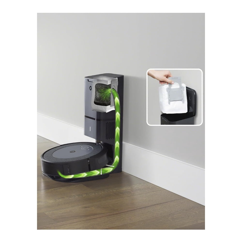 iRobot Roomba i4+ EVO Self-Emptying Robot Vacuum with Smart Mapping, Powerful Suction and 3-Stage Cleaning (Black)