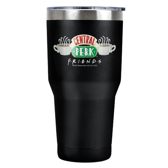 Friends Central Perk Coffee Logo Stainless Steel Tumbler 30 oz Coffee Travel Cup, Vacuum Insulated & Double Wall with Leakproof Sliding Lid