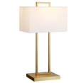 thumbnail image 2 of Henn&Hart 14" Brass Finish Metal/Fabric Table Lamp, 2 of 8
