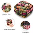 thumbnail image 3 of Cactus Sanitary Napkin Bag Pouch with Zipper, Period Purse Large Pouch with Zipper for Women, Velvet, Sponge, Oxford Cloth Material, 3 of 6