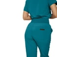 thumbnail image 3 of Monarch Uniforms Stretchy Scrubs Women's Jogger Scrub Set In Regular and Petite Jogger Scrubs with Tuck-In Top for Women, 3 of 5