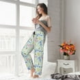 thumbnail image 5 of Salouo Honey Bees And Flowers Print Women's Pajama Pants Casual Loose Sweatpants PJs Flowy Pants Drawstring Palazzo for Women Wide Leg Pants Lounge Pajama -X-Large, 5 of 8