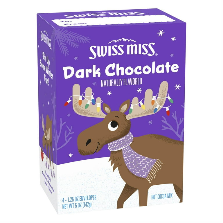 Swiss Miss Hot Cocoa Gift Pack, Assorted Flavors and Designs, Four