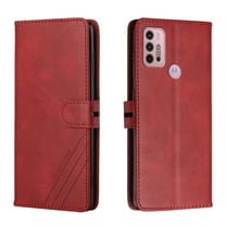 Compatible for Motorola Moto G Pure 2022/ Moto G Power 2022 Wallet Case with Card Slots Holder Magnetic Flip Cover, Luxury PU Leather Soft Silicone Shockproof Kickstand Folio Case,Red