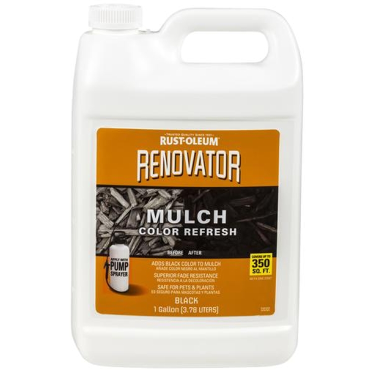 307525 Renovator Mulch Stain, Color Refresh, Spray, Black, Gallon