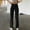 Black, variant on Women’s High Waist Jeans, Straight Wide Leg Button Zip up Denim Pants, Fashion Casual Loose Pants with Pockets