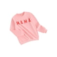 thumbnail image 2 of Elippeo Mommy and Me Valentines Family Matching Sweatshirt Outfits 6M 12M 18M 24M Letter Print Long Sleeve Round Neck Pullover Tops, 2 of 10