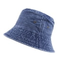 thumbnail image 2 of Xijirk Bucket Hat with Metal Eyelet Details and Washed Texture for Casual Outdoor Street Matches for Women,Navy,One Size, 2 of 3