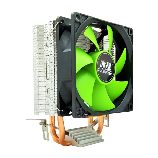 Enfriador CPU Bsvklp Ventilador Refrigeración 2 Tubos Calor Disipador Térmico PWM 3 pines